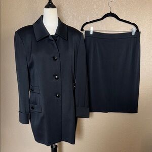 Vintage Escada Stunning Wool Skirt Suit Set